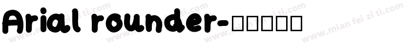Arial rounder字体转换